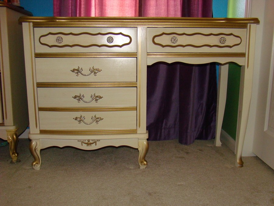 have a French provincial bedroom set from the 1960s, I think from ...